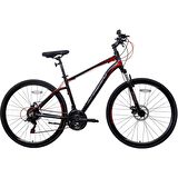 Kron TX75 28 Jant 21 Vites 46 Cm Hidrolik Disk Fren Trekking Bisikleti- Siyah-Füme-Kırmızı