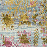 Dekoreko İnci Halı Dijital Saçaklı Yuvarlak 1895