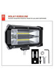 Unichrome Dc 12-24v Su Geçirmez Çift Sıra 24 Led Off Road Spot Lambası 72w