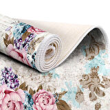 Dekoreko İpek Halı Dijital Saçaklı 1821 Desen 1