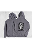 Unisex Oversize Carmelite Kapüşonlu Sweatshirt