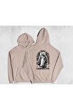 Unisex Oversize Carmelite Kapüşonlu Sweatshirt