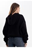 Unisex Oversize YEAH! Kapüşonlu Sweatshirt