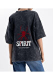 Unisex Oversize Eskitme Spirit Tshirt