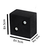 Masa Sandalye Koltuk Sehpa Kanepe Ünite Ayak Yükseltici Ağaç Takoz Boy 3 cm En 5x5 cm Siyah