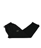 Erkek Siyah Büyük Beden Battal Boy Eşofman Altı Düz Paça