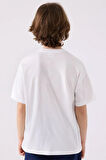 Kappa Erkek Çocuk T-Shirt 6-16 Yaş Beyaz