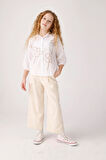 Jena Kız Çocuk Natural Pantolon 7-14 Yaş Krem