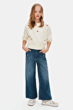 Nk Kız Çocuk Melisa Denim Pantolon 8-14 Yaş Mavi