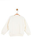 Nk Kız Çocuk Wing Sweatshirt 4-8 Yaş Krem