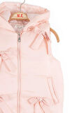 Nk Kız Çocuk Fiyonklu Yelek 4-8 Yaş Pembe