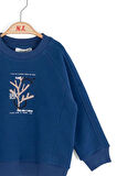 Nk Erkek Bebek Plant Sweatshirt 1-4 Yaş Mavi