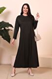 Tesettur Giyim Elbise Boydan Kadın Anne Buyuk Beden Elbise