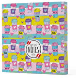 Kahve 10 - Çizgisiz Yan Boyamalı Defter