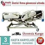 Medikalcim 3 Motorlu ABS Tabanca Ve Asansörlü Hasta Karyolası + 4 Parçalı Yatak