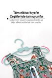Sweet 6 Adet Mavi Bebek Elbise Askısı 30 Cm Fiyonklu Kelebek Bebek Çocuk Kıyafet Askısı