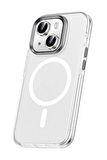 iPhone 15 Plus Kılıf Airbagli Magsafe Wireless Şarj Özellikli Klaptika Kapak