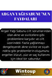 Özel Üretim %100 Doğal Bitkisel Cilt Dostu El Yüz Vücut Cilt Saç Kullanım Argan Yağı Sabunu 5 Adet