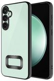 Galaxy S23 FE Kılıf Köşeleri Renkli Şeffaf Kamera Korumalı Silikon Luxury Kapak