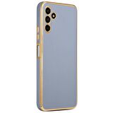 Galaxy M23 Kılıf Kamera Korumalı Altın Kenar Tasarım Silikon