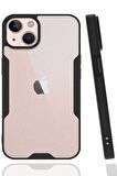 Apple iPhone 14 Kılıf Kamera Korumalı Arkası Şeffaf Silikon