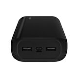 Global 2024 ReChanger Ultra Powerbank 30000mAH Led Göstergeli Siyah WNE1135