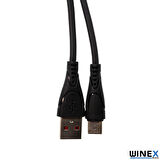 Global CA30 USBA to Type-C Hızlı Data ve Şarj Kablosu 2.4A Siyah WNE0043