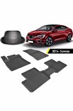 Sahler Sahler Renault Megane 4 Sedan 2016 Sonrası 4.5D Paspas Rizline 3D Bagaj Havuzu Set