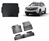 Citroen C5 Aircross 2019+Rizline 3D Havuzlu Paspas  Bagaj Havuzu Set