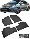 Sahler Toyota Corolla  Sedan 2019 ve Sonrası  4.5D Havuzlu Paspas Siyah