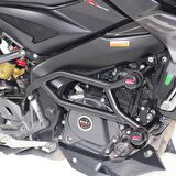 GP Kompozit Bajaj Pulsar NS 200 2022-2023 Uyumlu Motor Koruma Demiri Siyah