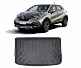 Rizline Renault  Captur 2021 Sonrası Üst Konum  3D Bagaj Havuzu Siyah