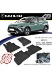 Sahler Hyundai Bayon 2021+  4.5D Havuzlu Paspas Siyah