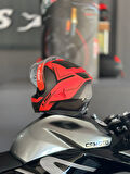 LS2 Storm 2 Faster  Mat Kırmızı-Tıtanıum  Motosiklet Kaskı ECR 22.06  Sertifikalı 2XL