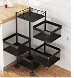 Trendesk SİYAH METAL  BANYO ORGANİZER, BANYO DÜZENLEYİCİ ,KOZMETİK,TAKI DÜZENLEYİCİ