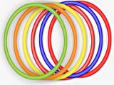 10 Adet 55 Cm Hulahop Renkli HulaHop Bel İnceltici Jimnastik Çemberi Egitici Çember - Hulahoop