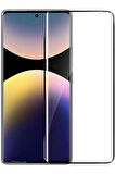 Xiaomi Redmi Note 14 Pro 5G Ekran Koruyucu Nano Tam Kapatan İnce Esnek Polymer Siyah