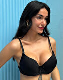 ASM1313 Kadın Siyah A Plus Comfort Mikro Kumaş Destekli Sütyen (161)