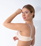 ASM1326 Kadın Ten Rengi Saten Nakışlı Minimayzer Toparlayıcı Sütyen