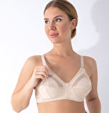 ASM1326 Kadın Ten Rengi Saten Nakışlı Minimayzer Toparlayıcı Sütyen