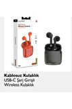 Fulltech FB 08 Kablosuz kulaklık  kulak içi USB şarj 