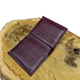 Hakiki Deri Bordo Erkek Cüzdan
