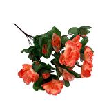 Yapay Çiçek Somon Açelya Demeti 7 Dallı 33*20cm