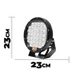 9" 96W 32 Led Explorer Siyah Off Road Led Lamba