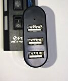 3 port hub usb 2.0 ÇOĞALTICI ÇOKLAYICI 180 DİRSEKDİŞİ ÇOKLAMA SWITCH