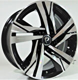 BK-5543 7*16 5*108 ET40 65.1 BLACK MACHINED XL