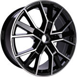 BK-5131 8*18 5*112 ET45 66.45 BLACK MACHINED XL