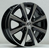 BK-5828 5*13 4*100 ET30 73.1 BLACK MACHINED