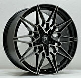 BKY-1027 9*19 5*112 ET37 66.56 BLACK MACHINED XL