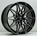 BKY-1027 9*19 5*112 ET37 66.56 BLACK MACHINED XL